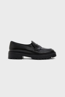 Gerard Darel Mocassins En Cuir Lisse Noir - Oliver | Chaussures