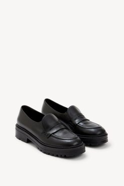 Gerard Darel Mocassins En Cuir Lisse Noir - Oliver | Chaussures