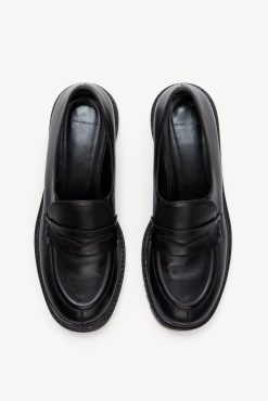 Gerard Darel Mocassins En Cuir Lisse Noir - Oliver | Chaussures