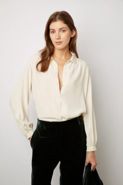 Gerard Darel Chemise Fluide Unie - Colombe | Chemises & Blouses