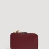 Gerard Darel Porte Carte Cuir Lisse Bordeaux - Cardholder | Petite Maroquinerie