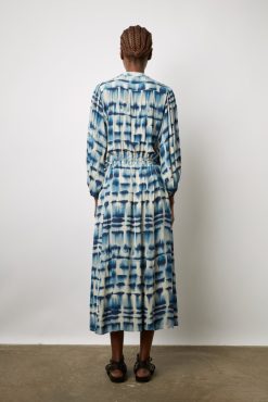 Gerard Darel Robe Midi Tie And Dye Encre - Ellya | Robes