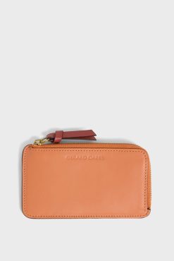 Gerard Darel Porte Carte En Cuir Abricot - Cardholder | Petite Maroquinerie