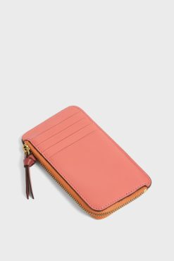 Gerard Darel Porte Carte En Cuir Abricot - Cardholder | Petite Maroquinerie