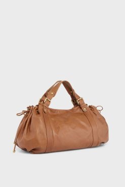 Gerard Darel Sac A Main En Cuir De Veau Cognac - 36H | L'Iconique 24H