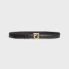 Gerard Darel Ceinture Signature En Cuir Noir - Lelauren | Ceintures