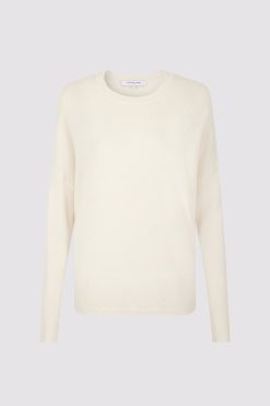 Gerard Darel Pull Cachemire A Col Rond Ecru - Laurrea | Maille