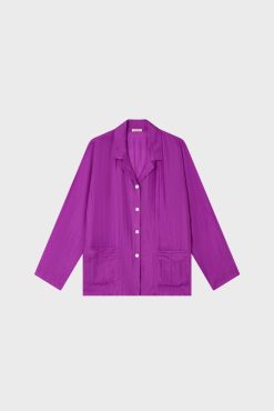 Gerard Darel Pyjama En Soie - Violet | Pyjamas & Kimonos