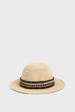 Gerard Darel Chapeau En Raphia Avec Bande Bicolore - Elya | Autres Accessoires