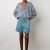 Gerard Darel Short En Jean Clair Nuage - Cassis | Pantalons & Jeans