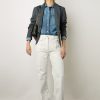 Gerard Darel Jean Flare Ecru A Franges Ecru - Anna | Pantalons & Jeans