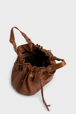 Gerard Darel Sac A Main En Cuir De Veau Cognac - 72H | L'Iconique 24H