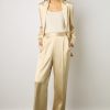 Gerard Darel Pantalon Large En Satin Sable - Corine | Costumes & Ensembles