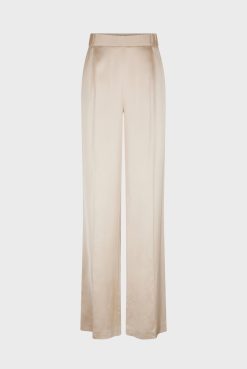 Gerard Darel Pantalon Large En Satin Sable - Corine | Costumes & Ensembles