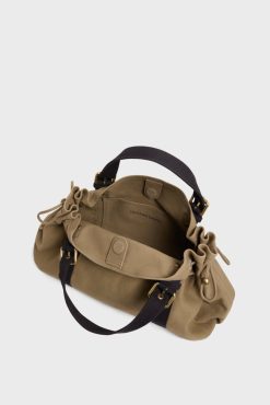 Gerard Darel Sac A Main En Toile Kaki - 24H | L'Iconique 24H