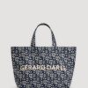 Gerard Darel Cabas En Jacquard Marine - Lolita | Paniers & Cabas