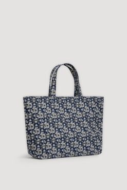 Gerard Darel Cabas En Jacquard Marine - Lolita | Paniers & Cabas