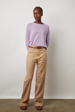 Gerard Darel Jean Large Lin Et Coton Sable - Carance | Pantalons & Jeans