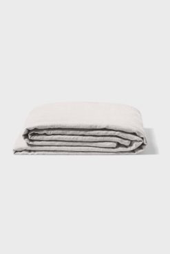 Gerard Darel Grand Drap Plat En Lin Lave - Gris Perle | Draps Plats