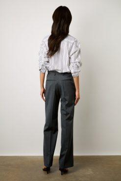 Gerard Darel Pantalon De Tailleur A Rayures Marine - Dali | Costumes & Ensembles