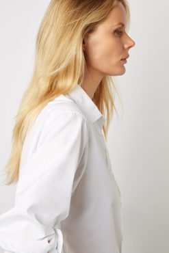 Gerard Darel Chemise En Popeline De Coton Blanc - Clyde | Chemises & Blouses