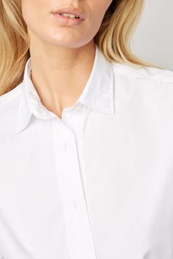 Gerard Darel Chemise En Popeline De Coton Blanc - Clyde | Chemises & Blouses