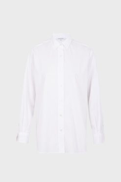 Gerard Darel Chemise En Popeline De Coton Blanc - Clyde | Chemises & Blouses