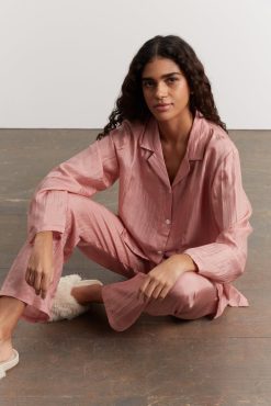 Gerard Darel Pyjama En Soie - Vieux Rose | Pyjamas & Kimonos