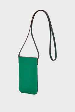 Gerard Darel Porte Telephone En Cuir Vert - Ladyphone | Petite Maroquinerie