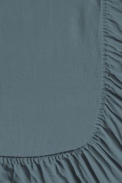 Gerard Darel Drap Housse En Lin Lave - Bleu De Nuit | Draps Housse