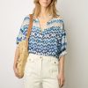 Gerard Darel Blouse Fluide Imprimee Indigo - Aniella | Chemises & Blouses