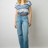 Gerard Darel T-Shirt Col Rond Tie And Dye Ecru - Marcele | Tops & Sweats