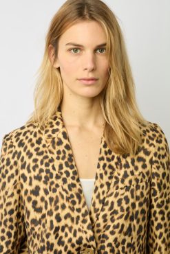 Gerard Darel Veste De Tailleur Leopard Marron - Beila | Costumes & Ensembles