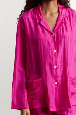 Gerard Darel Pyjama En Soie - Fuchsia | Pyjamas & Kimonos