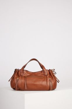 Gerard Darel Sac A Main En Cuir De Veau Camel - Rebelle Gd | L'Iconique 24H