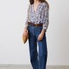 Gerard Darel Jean Flare Bicolore Bleu - Anna | Pantalons & Jeans