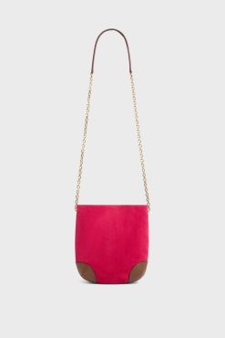 Gerard Darel Sac Bandouliere En Cuir Rose - Mini Charlotte | Sacs A Bandouliere