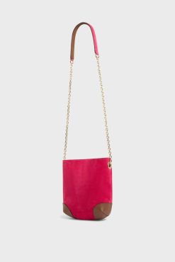 Gerard Darel Sac Bandouliere En Cuir Rose - Mini Charlotte | Sacs A Bandouliere