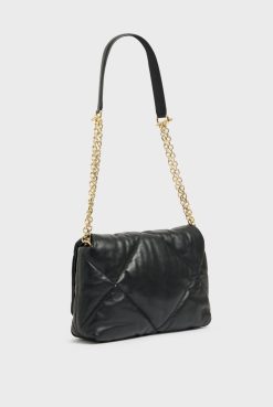 Gerard Darel Sac Bandouliere Cuir Matelasse Noir - Fanny | Sacs A Bandouliere