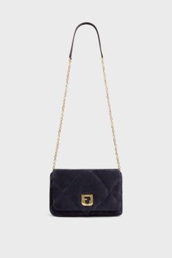 Gerard Darel Sac Bandouliere Cuir Matelasse Bleu - Fanny | Sacs A Bandouliere