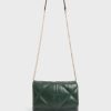 Gerard Darel Sac Bandouliere Cuir Matelasse Vert - Fanny | Sacs A Bandouliere