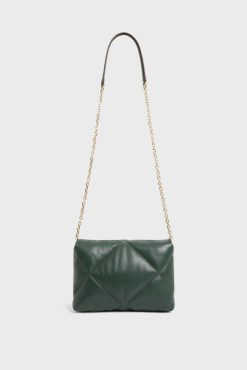 Gerard Darel Sac Bandouliere Cuir Matelasse Vert - Fanny | Sacs A Bandouliere