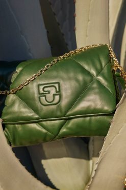 Gerard Darel Sac Bandouliere Cuir Matelasse Vert - Fanny | Sacs A Bandouliere