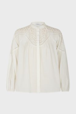 Gerard Darel Chemise En Voile De Coton Blanc - Ainara | Chemises & Blouses