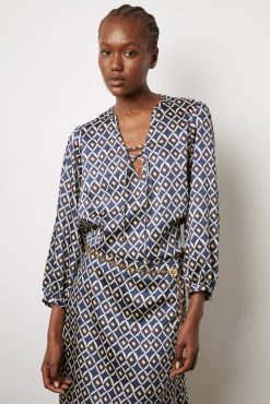 Gerard Darel Robe Courte Fluide Imprimee Encre - Ekram | Robes