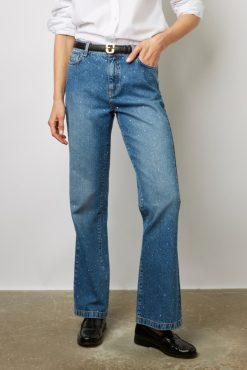 Gerard Darel Jean Bootcut A Strass Nuage - Coline | Pantalons & Jeans