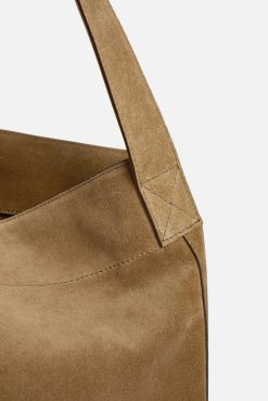 Gerard Darel Sac Hobo En Cuir Velours Ble - Lady | Le Lady