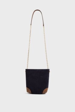 Gerard Darel Sac Travers En Cuir Bleu - Mini Charlotte | Sacs A Bandouliere