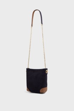 Gerard Darel Sac Travers En Cuir Bleu - Mini Charlotte | Sacs A Bandouliere