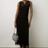 Gerard Darel Robe Midi En Crochet Noir - Edena | Robes